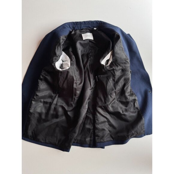 Aritzia WILFRED Generation Navy Blue (Re)Essential Oversized Blazer, Size S - Picture 11 of 15